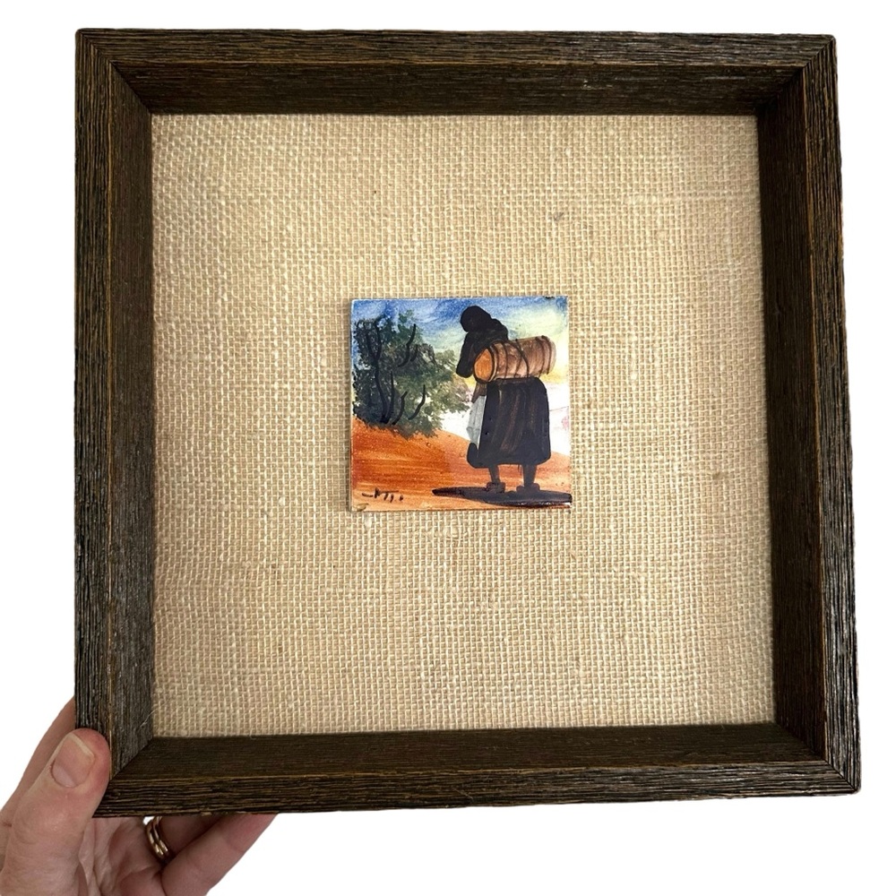 Framed Art with Silhouette and Landscape